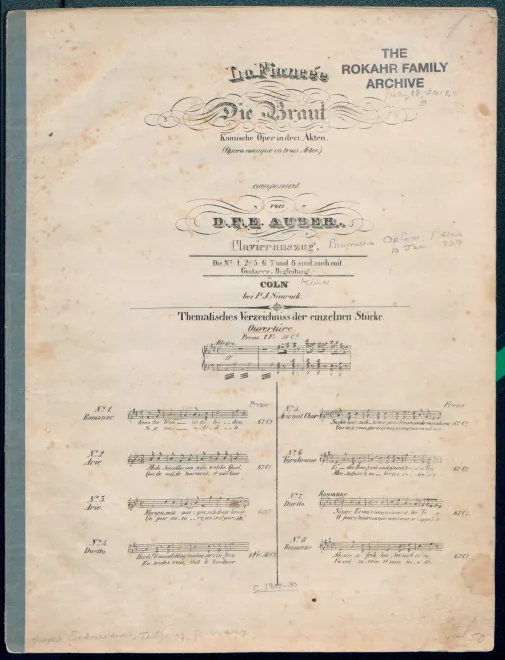 First page of La fiancée