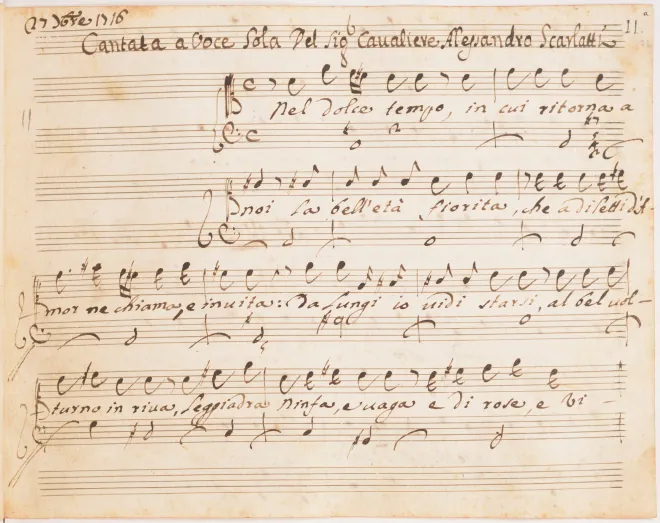 First page of Nel dolce tempo