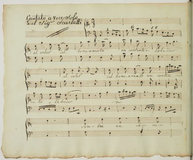First page of Al voler del bene amato