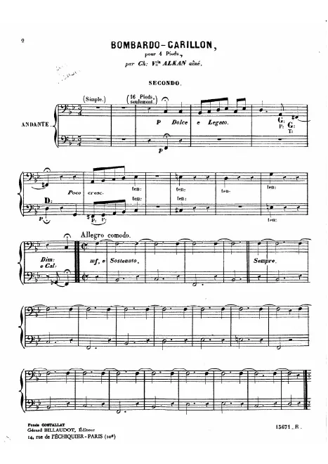 First page of Bombardo-Carillon