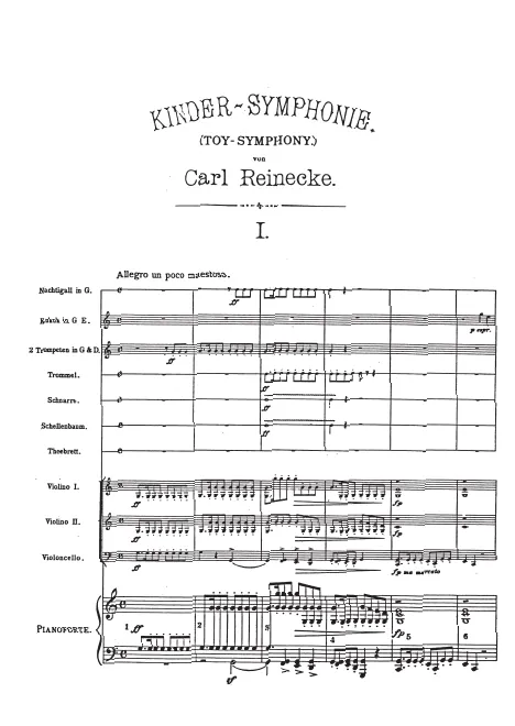 First page of Kinder-Sinfonie