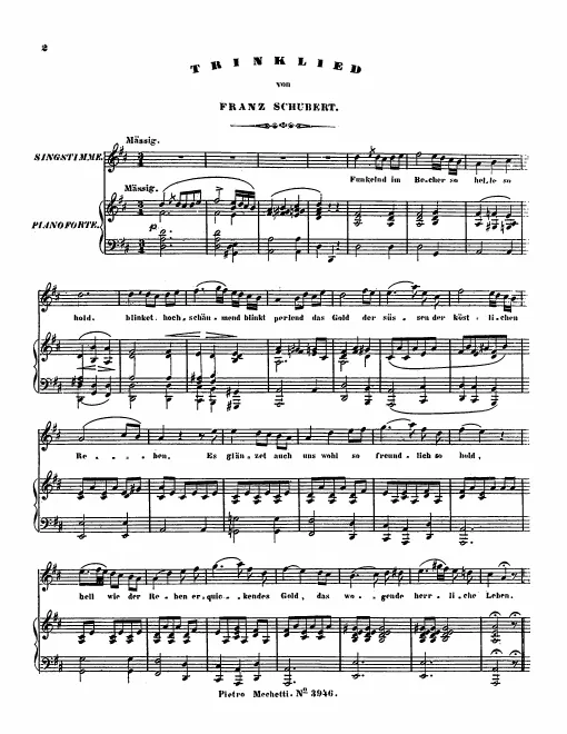 First page of Trinklied