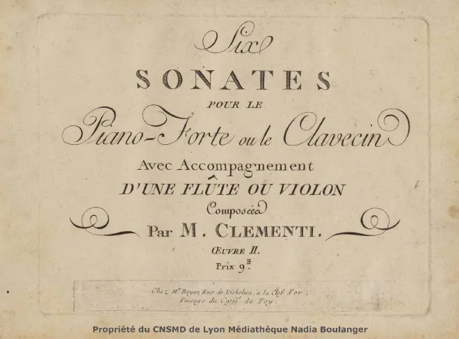First page of 6 Sonatas