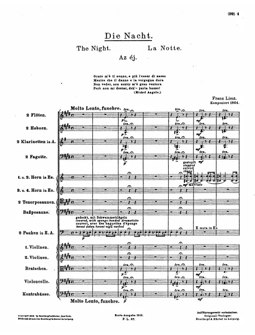 First page of La notte