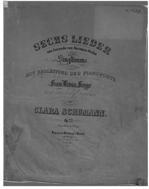 First page of 6 Lieder