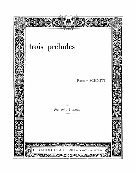 First page of 3 Préludes