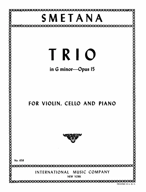 First page of Piano Trio, Op.15