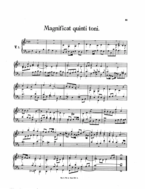 First page of Magnificat Fugue