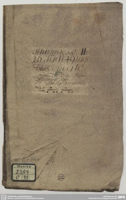 First page of Violin Concerto in G major
