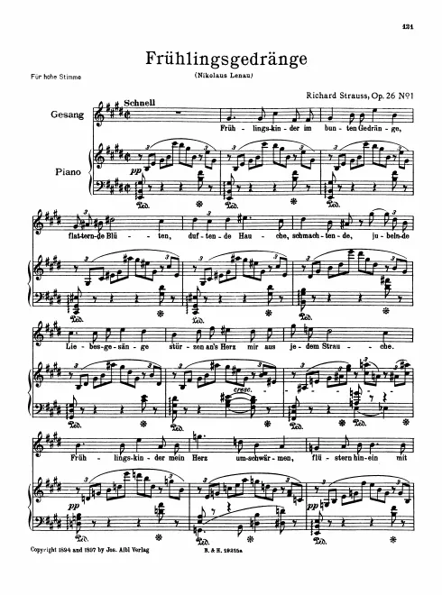 First page of 2 Lieder nach Nicolaus Lenau