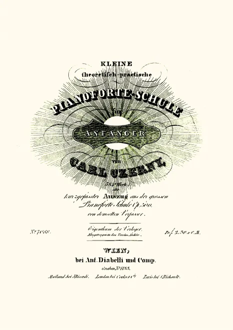 First page of Kleine theoretisch-praktische Pianoforte-Schule für Anfänger, Op.584