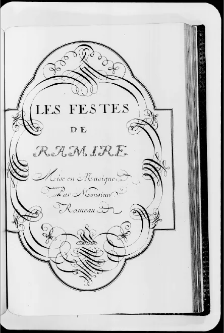 First page of Les Fêtes de Ramire