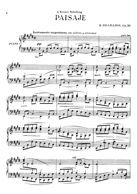 First page of Paisaje