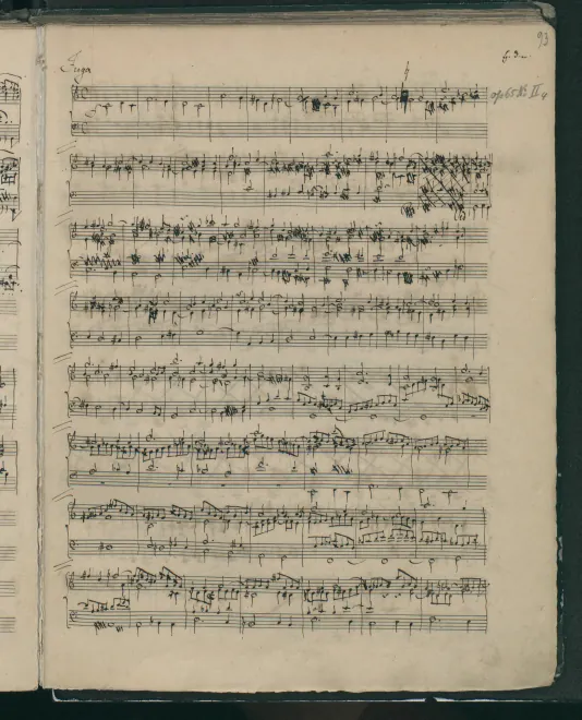 First page of Organ Sonata No.2, MWV W 57