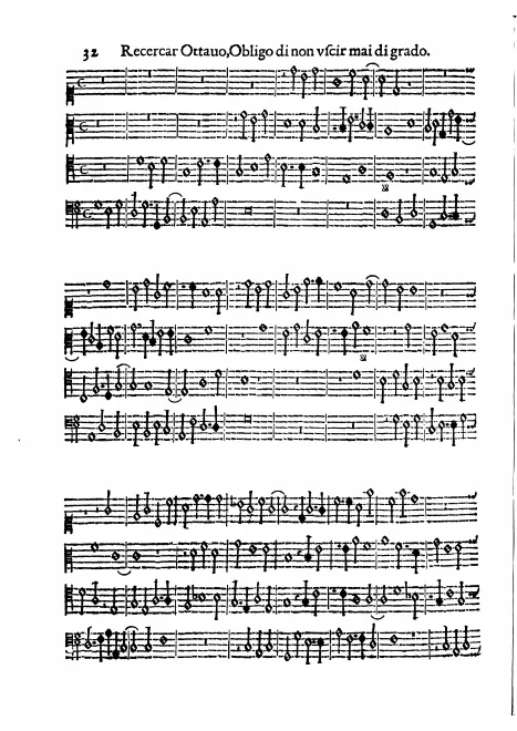First page of Recercar obligo di non uscir mai di grado