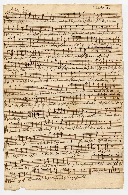First page of Klinget mit Freuden ihr klaren Klarinen
