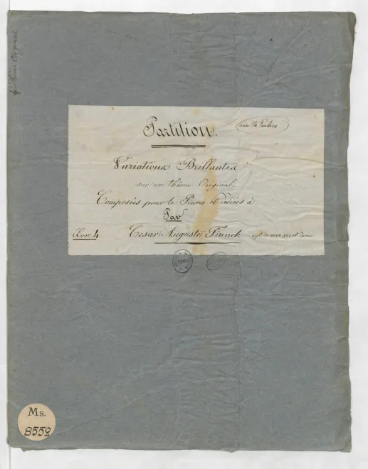 First page of Variations brillantes sur un thème original