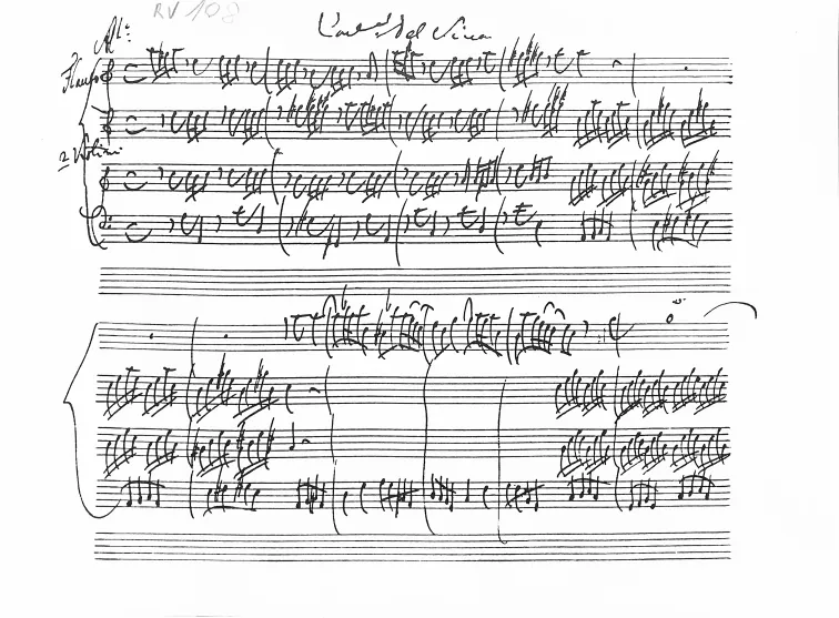 First page of Concerto in A minor
