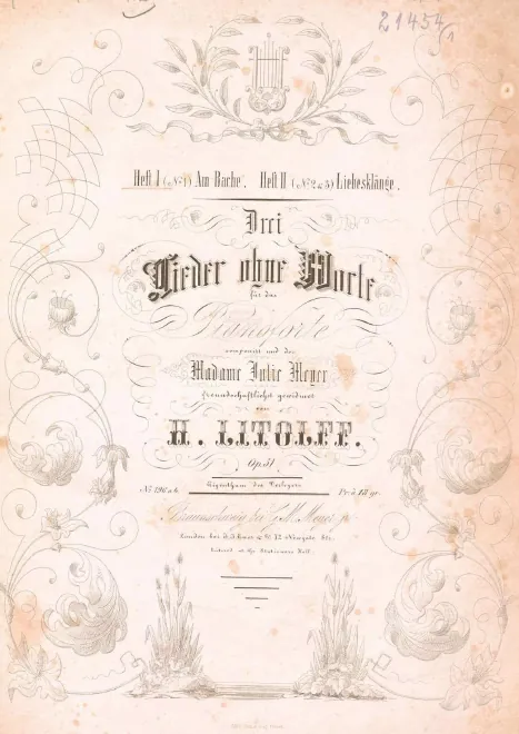 First page of 3 Lieder ohne Worte