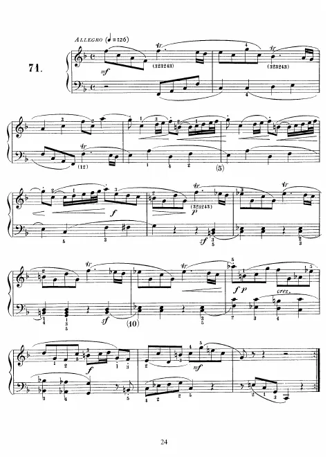 First page of Keyboard Sonata in F major
