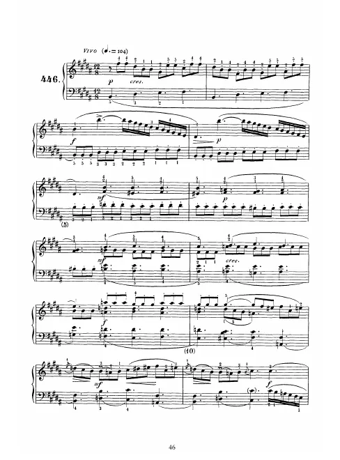 First page of Keyboard Sonata in B major