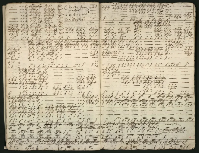 First page of Canite Jesu nostro