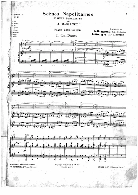 First page of Scènes napolitaines