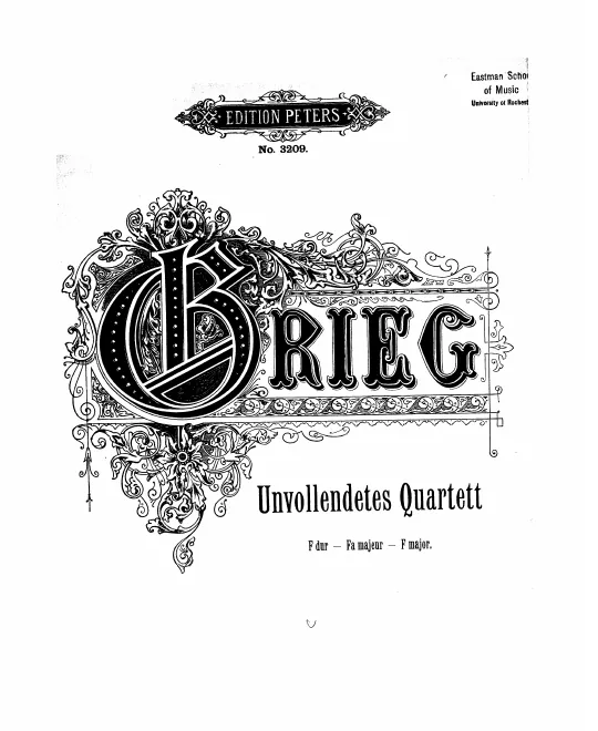 First page of String Quartet No.2