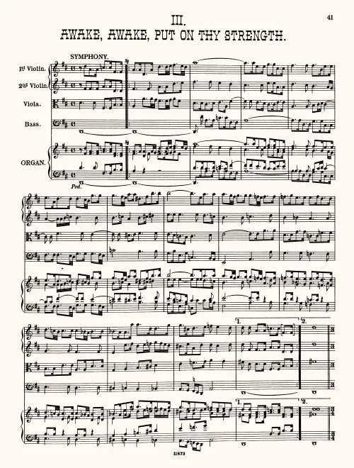 First page of Awake, Awake, Put on Thy Strength