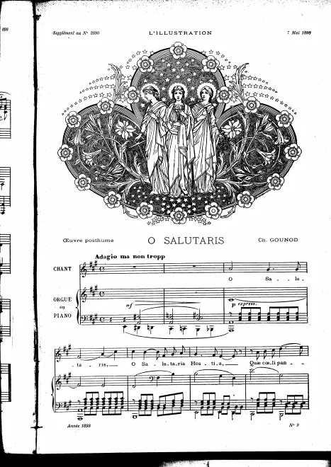 First page of O salutaris