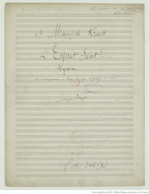 First page of L'esprit saint