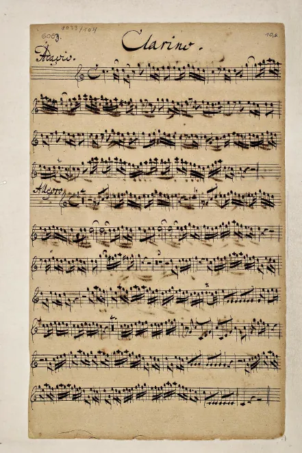 First page of Trumpet Concerto