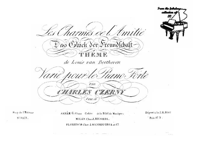 First page of Les charmes de l'amitié