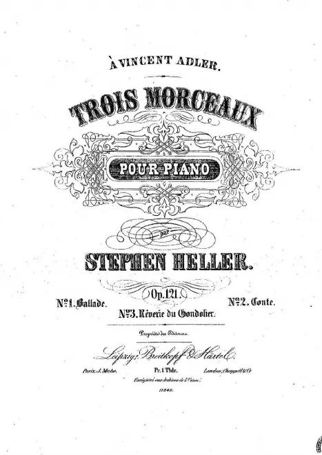 First page of 3 Morceaux pour piano