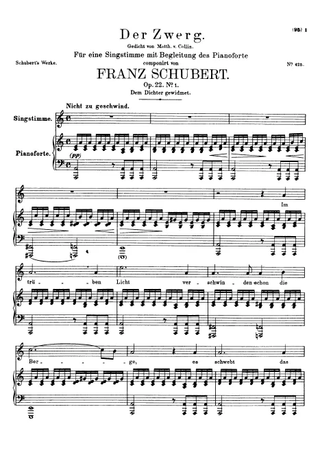 First page of Der Zwerg