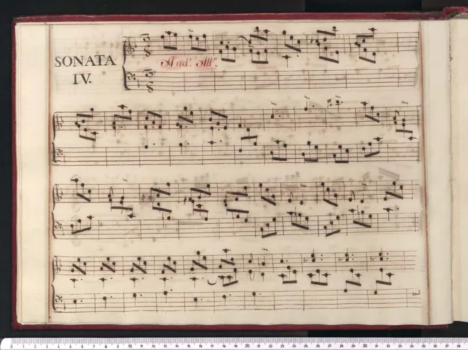 First page of Keyboard Sonata in F major