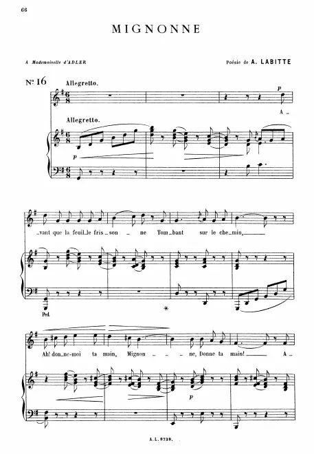 First page of Mignonne