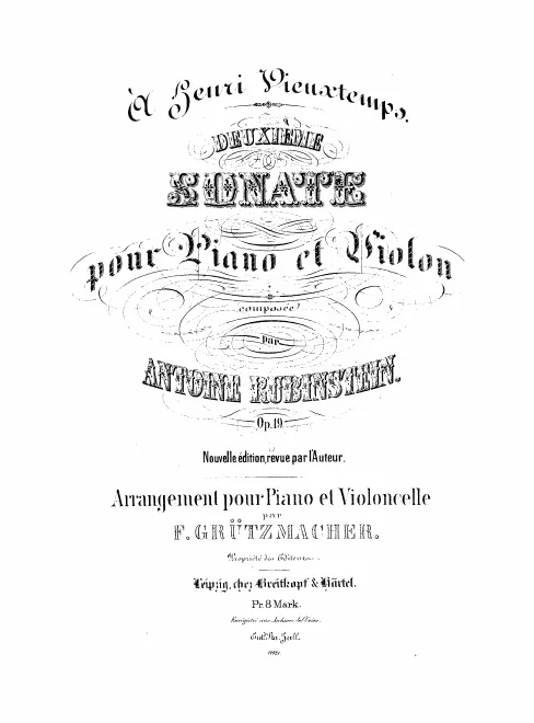 First page of Violin Sonata No.2