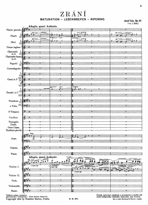 First page of Zrání