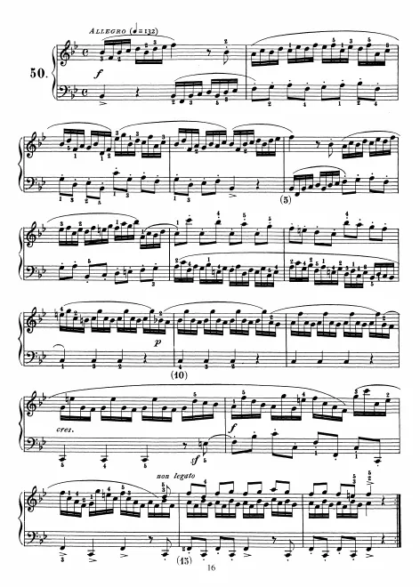 First page of Keyboard Sonata in B-flat major