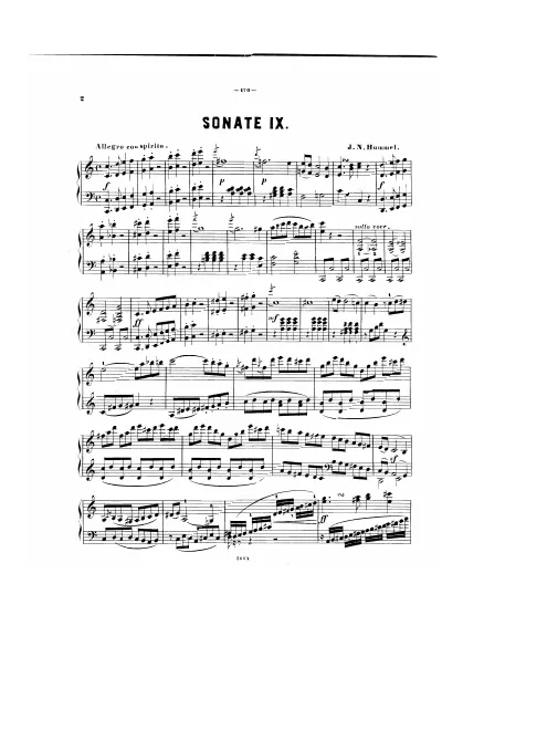 First page of Piano Sonata No.9