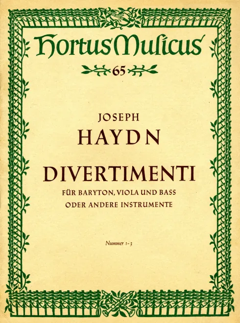 First page of 9 Divertimenti