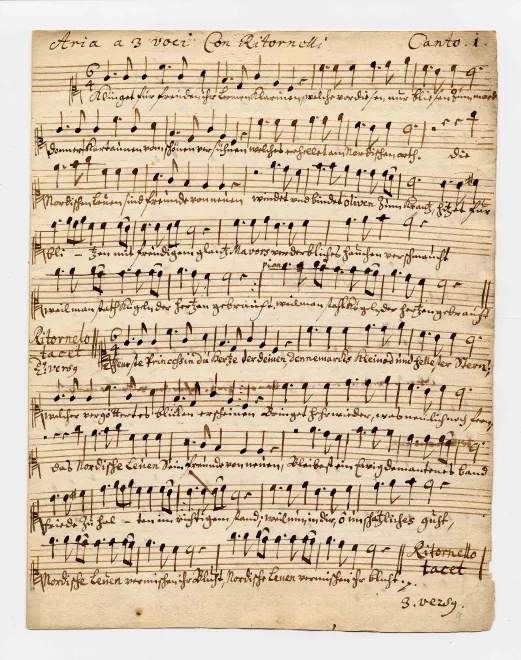 First page of Klinget für Freuden ihr lärmen Klarinen