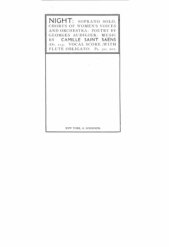 First page of La nuit