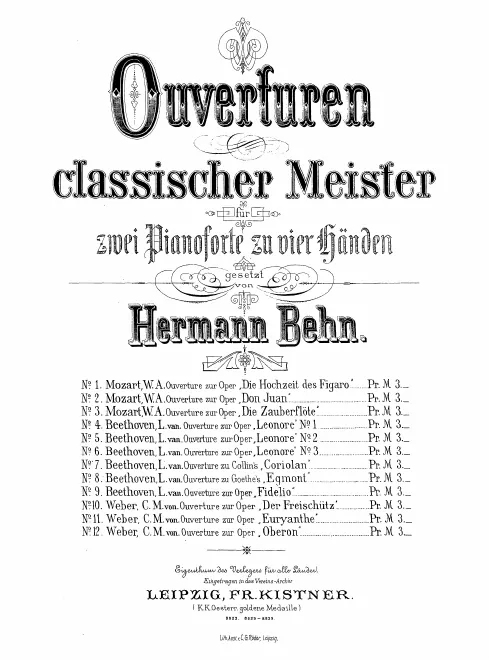First page of Euryanthe