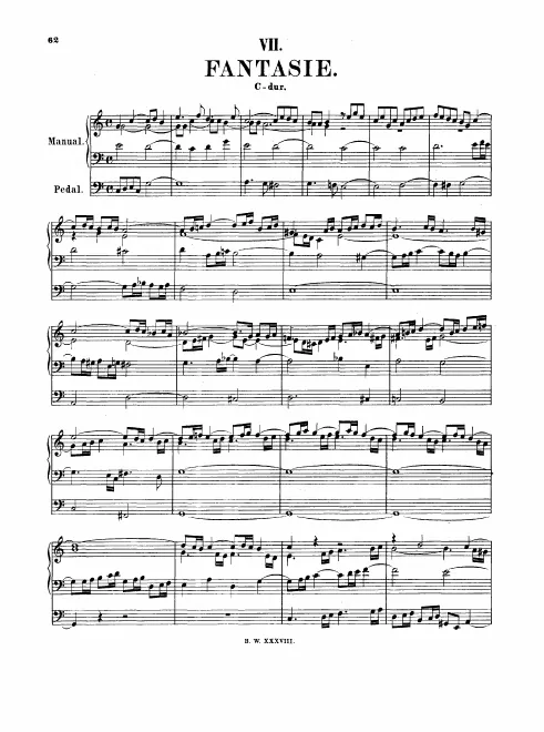 First page of Fantasia in C major