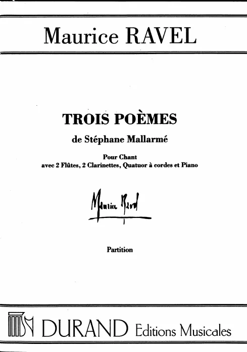 First page of 3 Poèmes de Stéphane Mallarmé