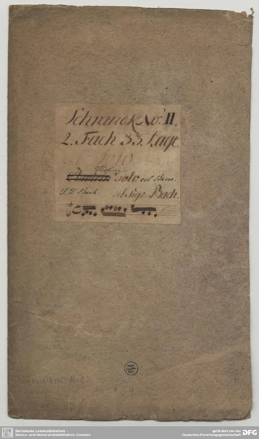 First page of Violin Sonata in E minor