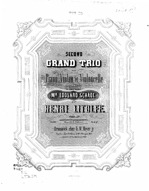 First page of Piano Trio No.2