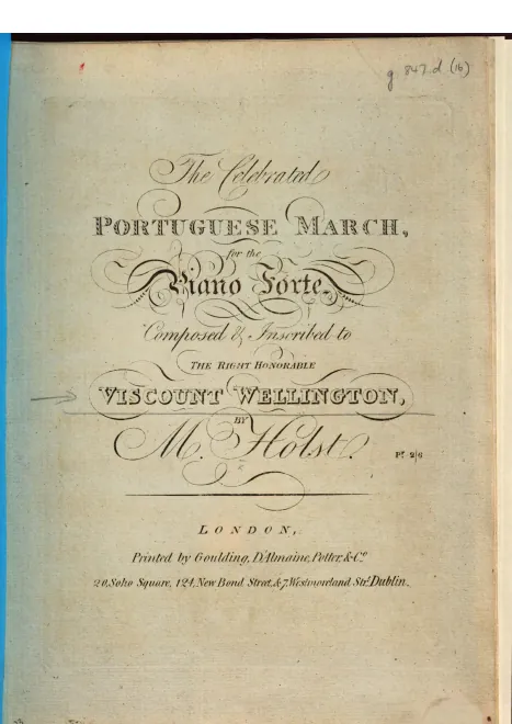 First page of Portuguese March